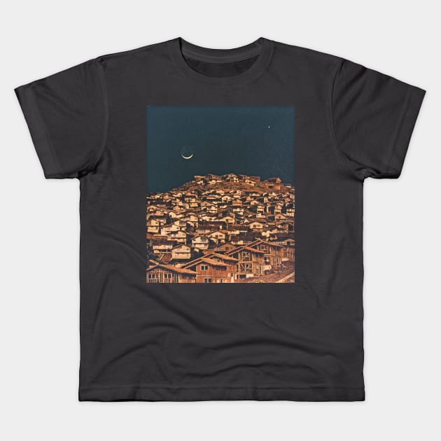 colonization Kids T-Shirt by woodcum